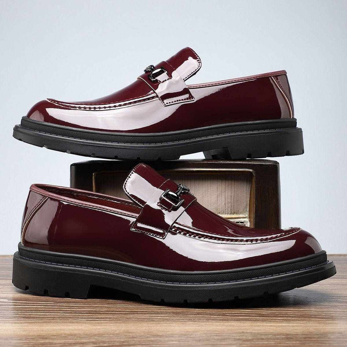 2026 spring new fashion men's casual business anti-slip wear-resistant slip-on loafers 26036 9