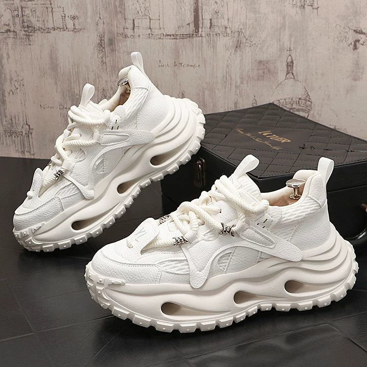 Men's 2026 New Breathable Lace-Up Low-Top Athletic Casual Dad Shoes