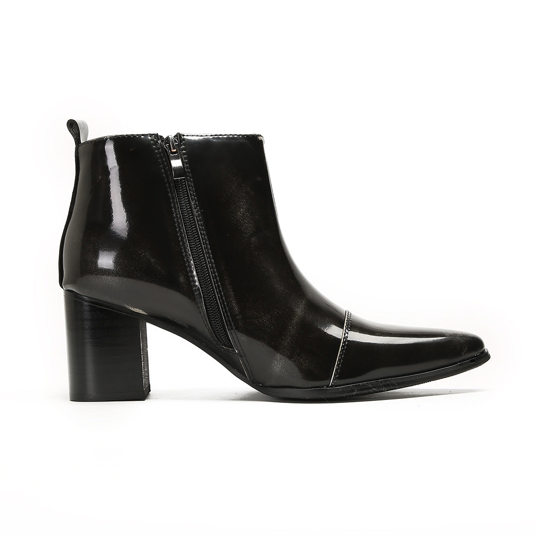 Men's Leather Martin Boots – Thick Sole