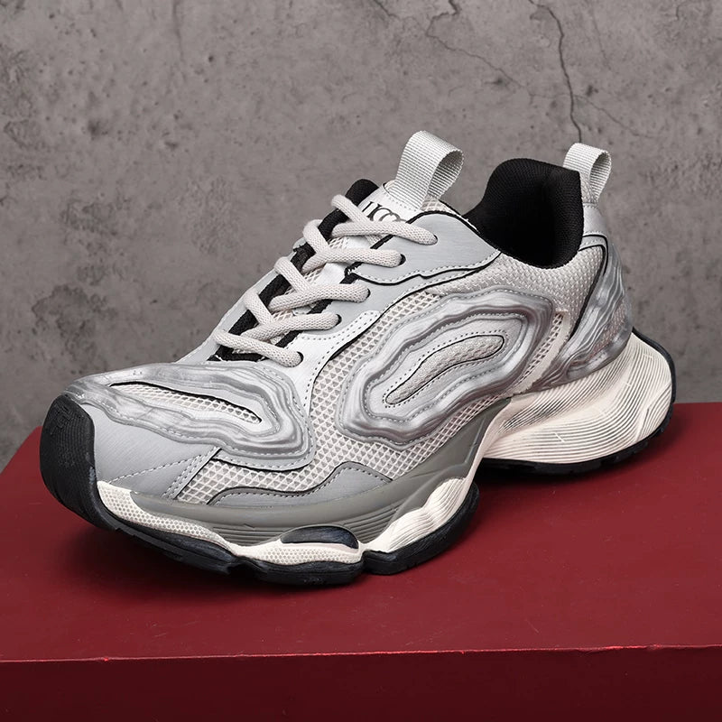 Men's Chunky Sneakers, Height Increasing, Thick Sole