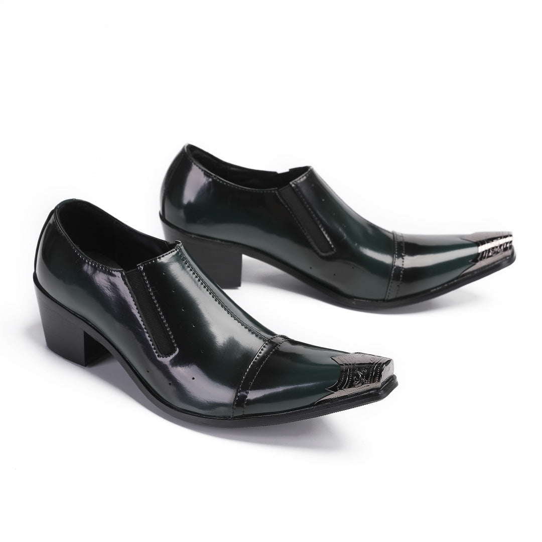 Men's Genuine Leather Oxford Formal Shoes – Platform, Business