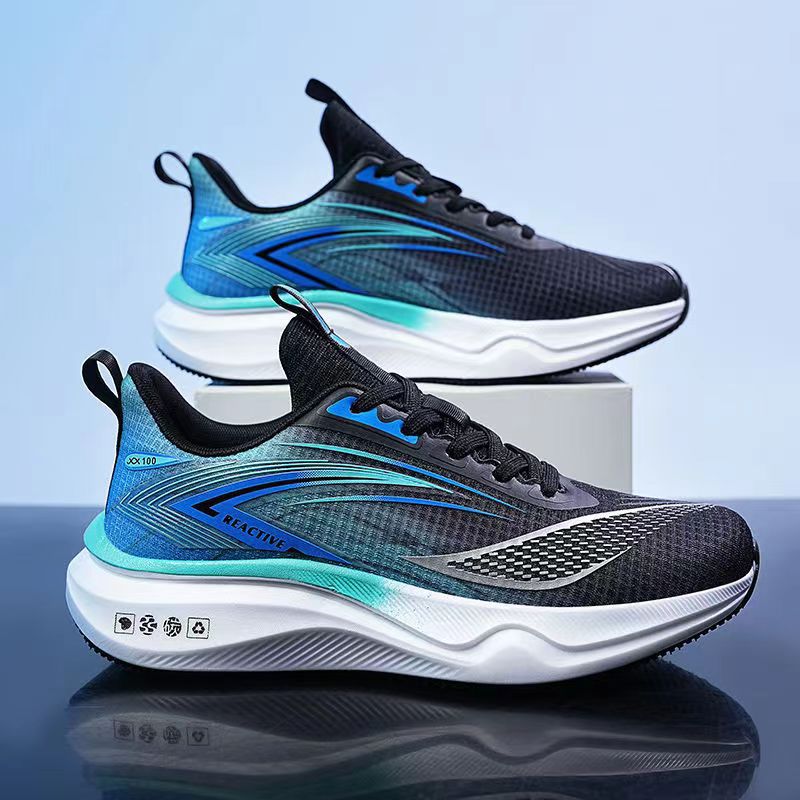 Men's spring/autumn new running shoes, high-elasticity ultra-lightweight athletic sneakers, non-slip breathable mesh casual sports shoes for men 1