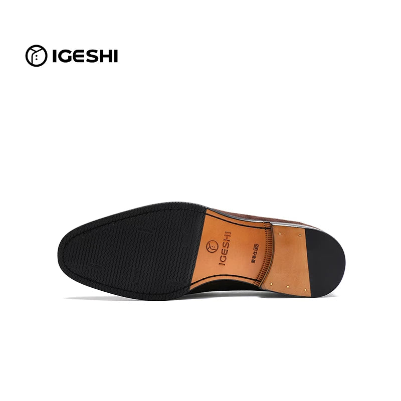 Men's Genuine Leather Loafers, Handmade, Slip-On