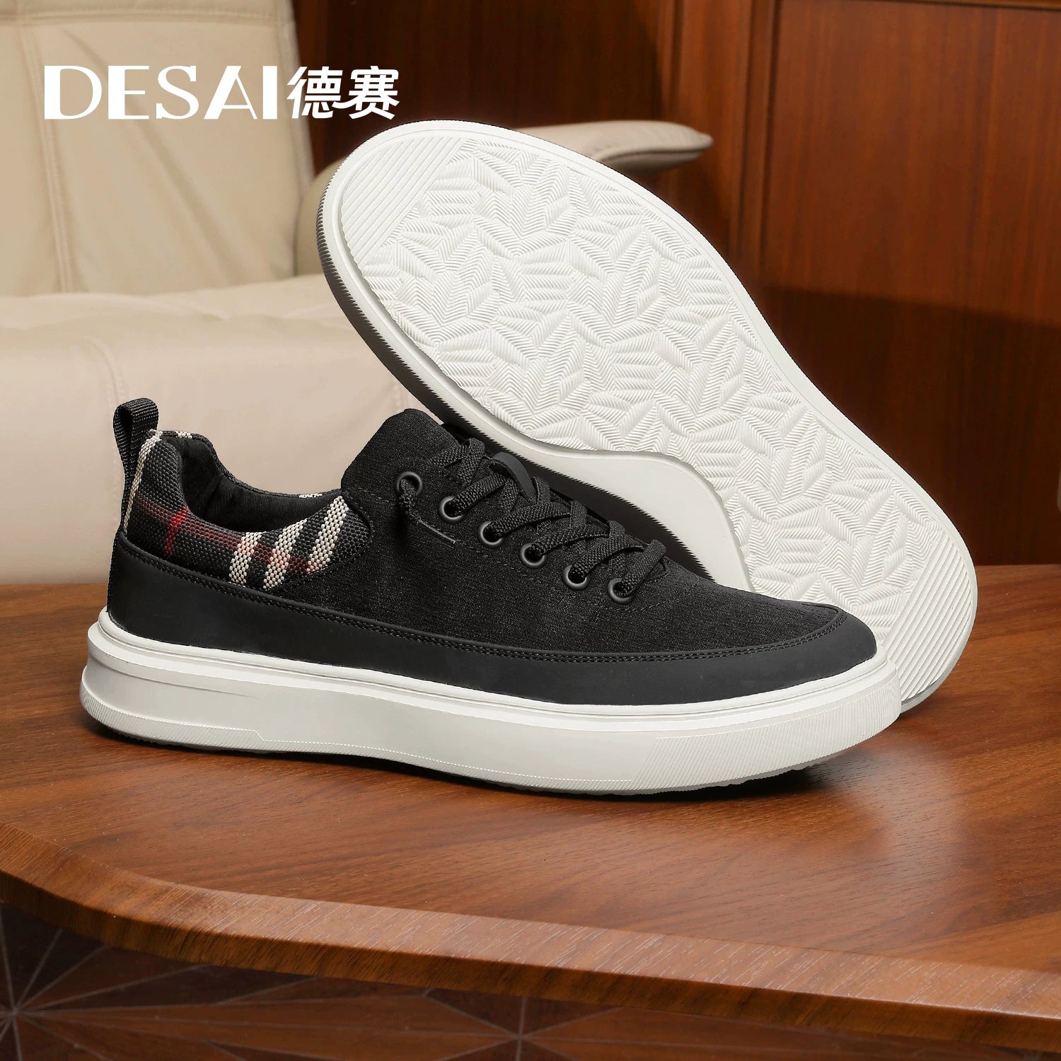 Men's Skate Shoes, Soft Sole, Vintage