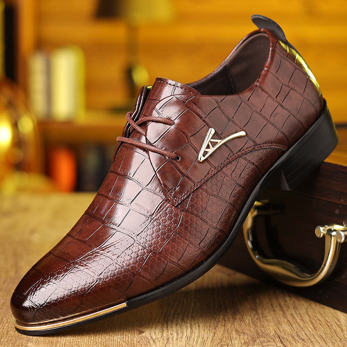 New arrival cross-border mencasualeasiest for matchplus size leather shoes pointed toe fashion busin