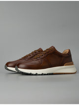 Fashion no. 2 guangzhou thick soleretroclassy handmade shoes genuine leather first layer cowhide argan shoes sports men's trendy shoes