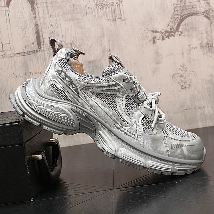 Men's 2026 New Height-Increasing Platform Breathable Retro Casual Dad Shoes