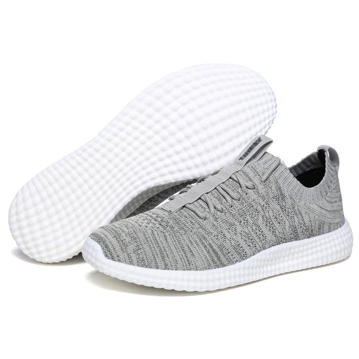 Summer men's shoes net shoes fly woven sneakers men's casual shoes Korean fashion shoes running shoes DF-6672(P)