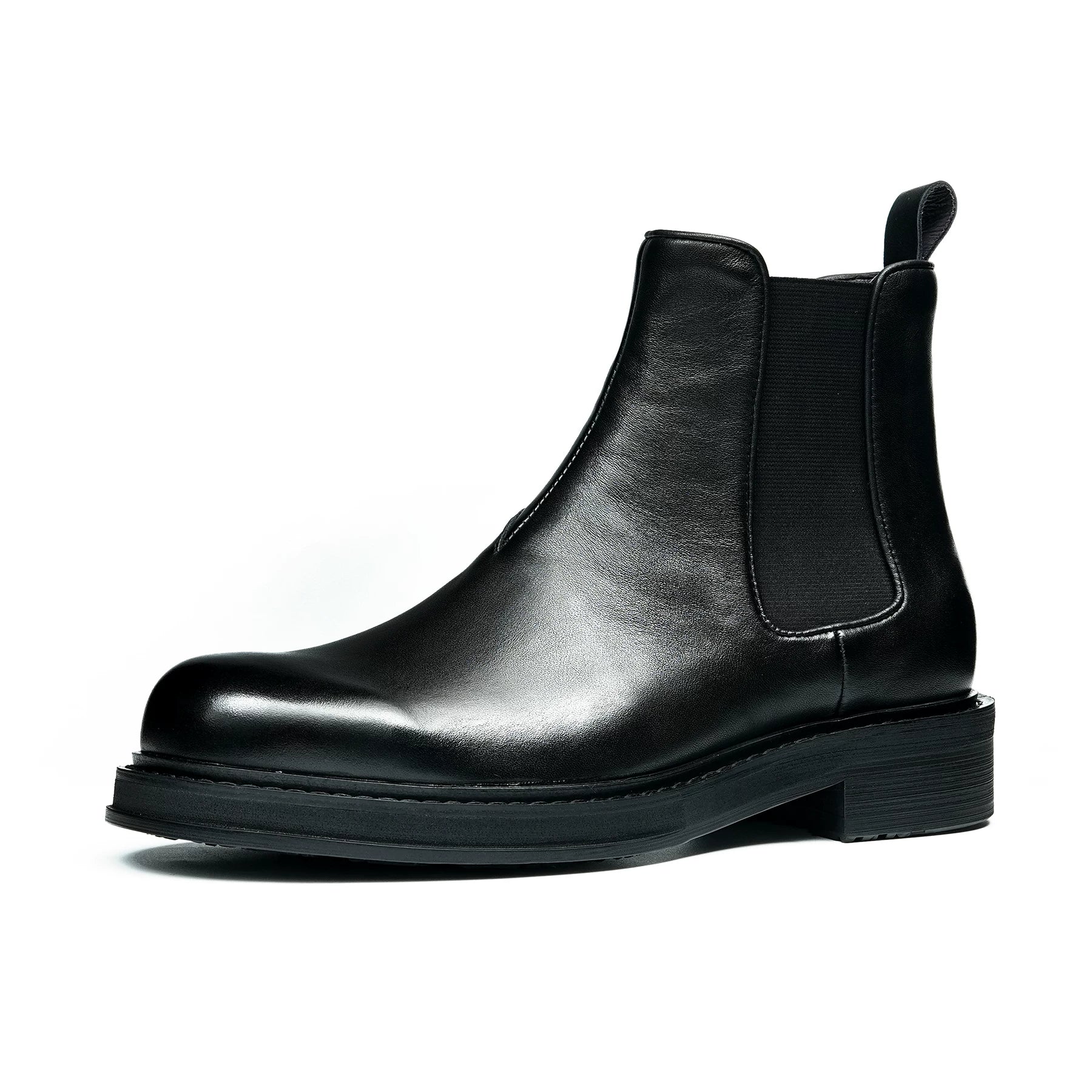 Men's Genuine Leather Martin Boots, Height Increasing, Thick Sole