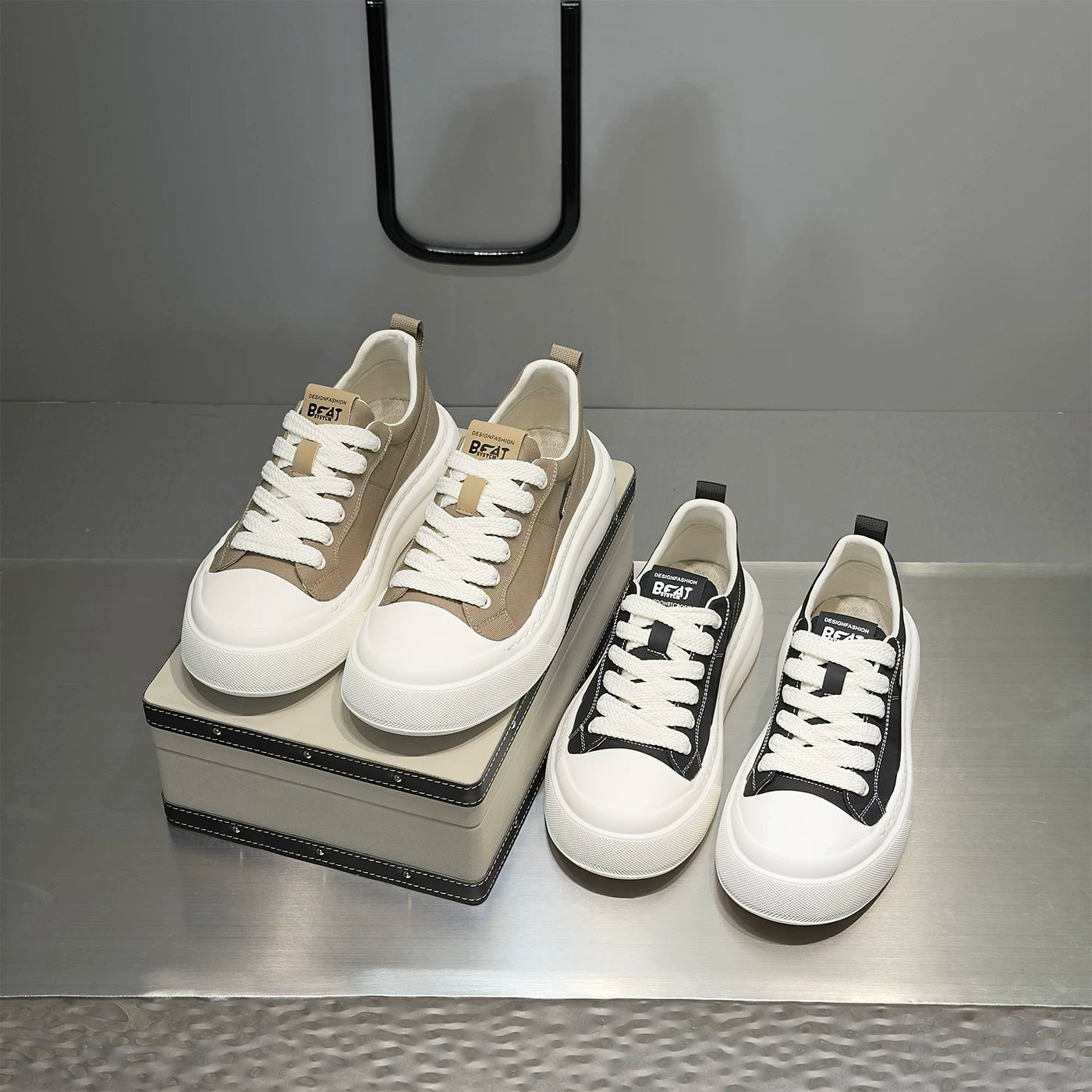 Men's Platform Breathable Low-Top Trendy Canvas Shoes 2026 Summer New