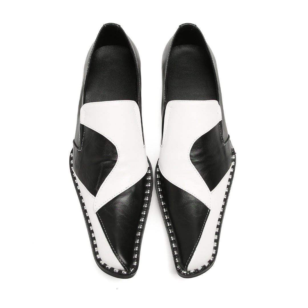 Men's Leather Oxford Formal Shoes – Pointed Toe, Business – Style 76