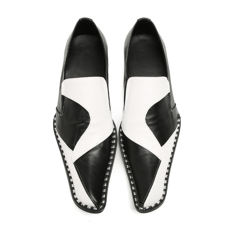 Men's Leather Oxford Formal Shoes, Pointed Toe, Business, Style 76