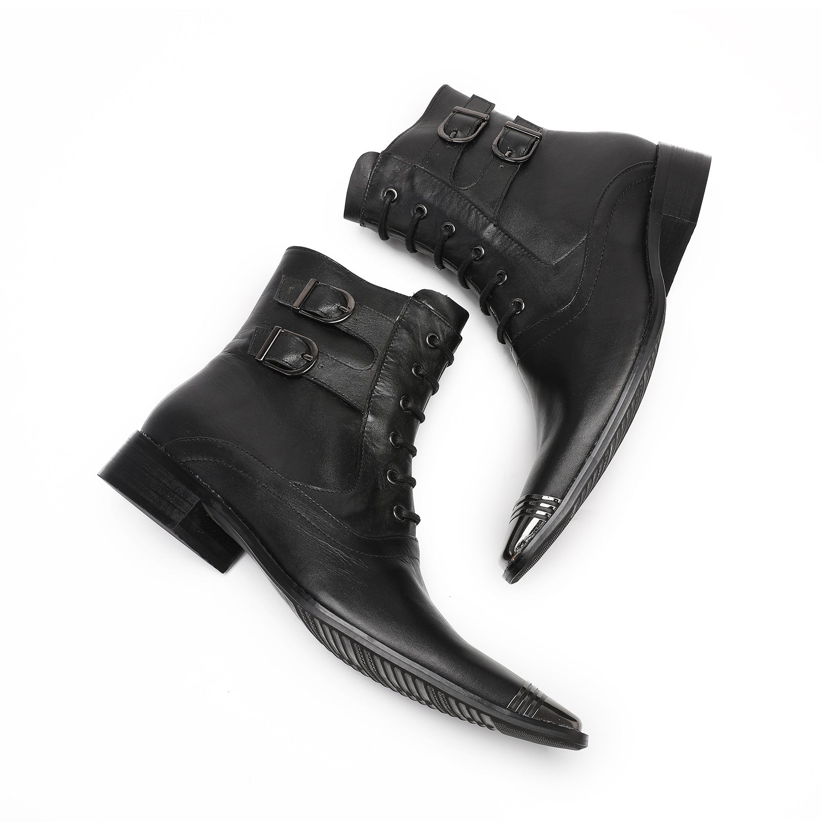 Men's Leather Chelsea Boots – Pointed Toe, Business