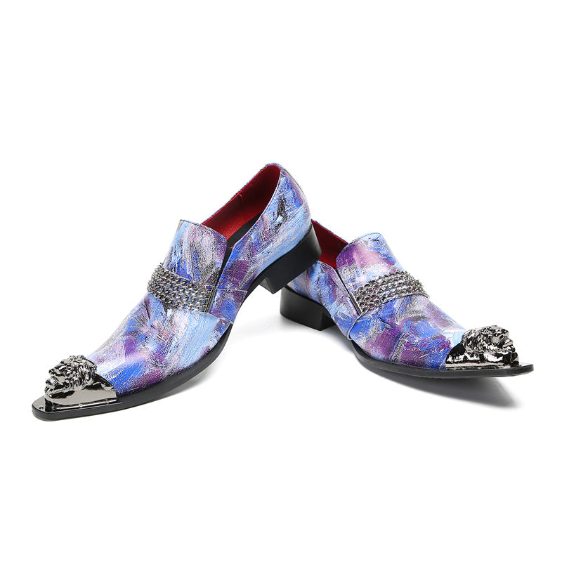 Men's Leather Derby Formal Shoes – Business, Wedding – Style 56