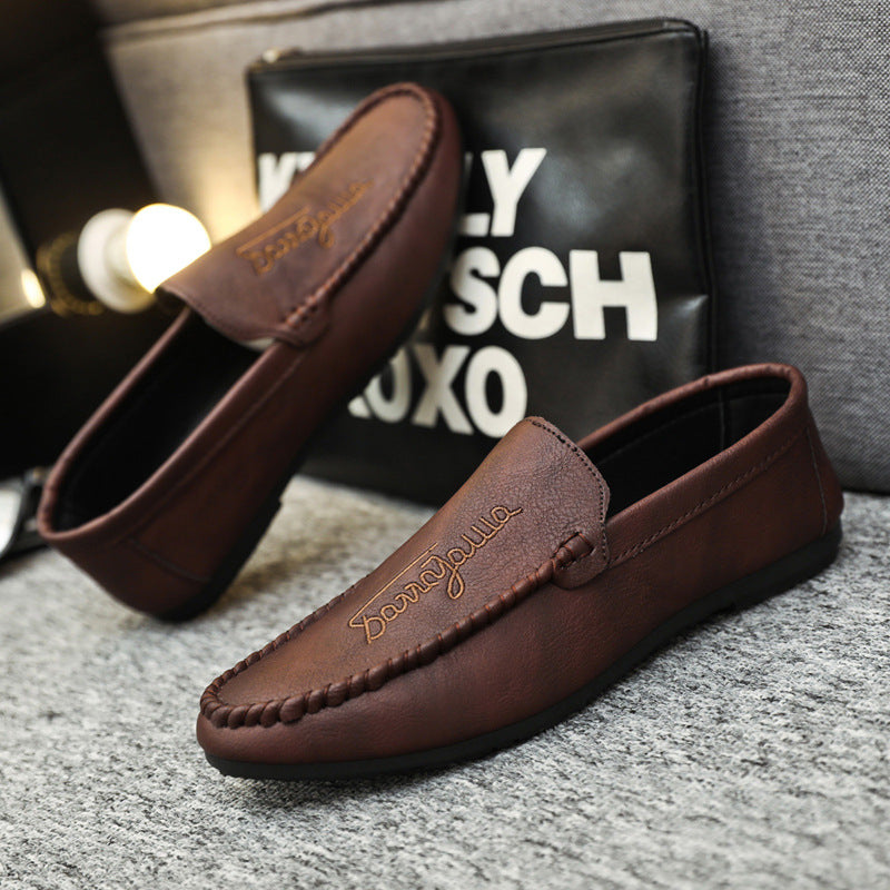 Summernew arrival men's loafers 2024 driving casual leather shoes soft bottom slip-on men's trendy s