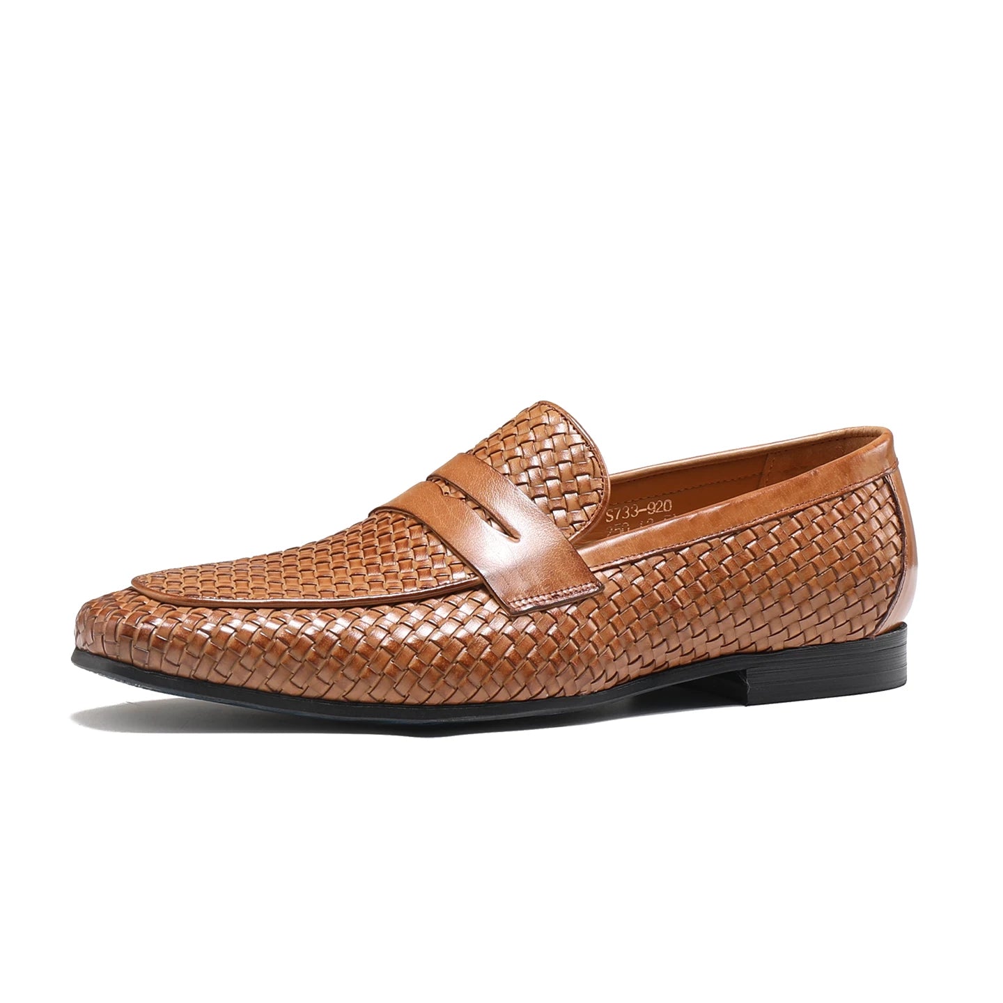 Men's Genuine Leather Loafers, Breathable, Square Toe
