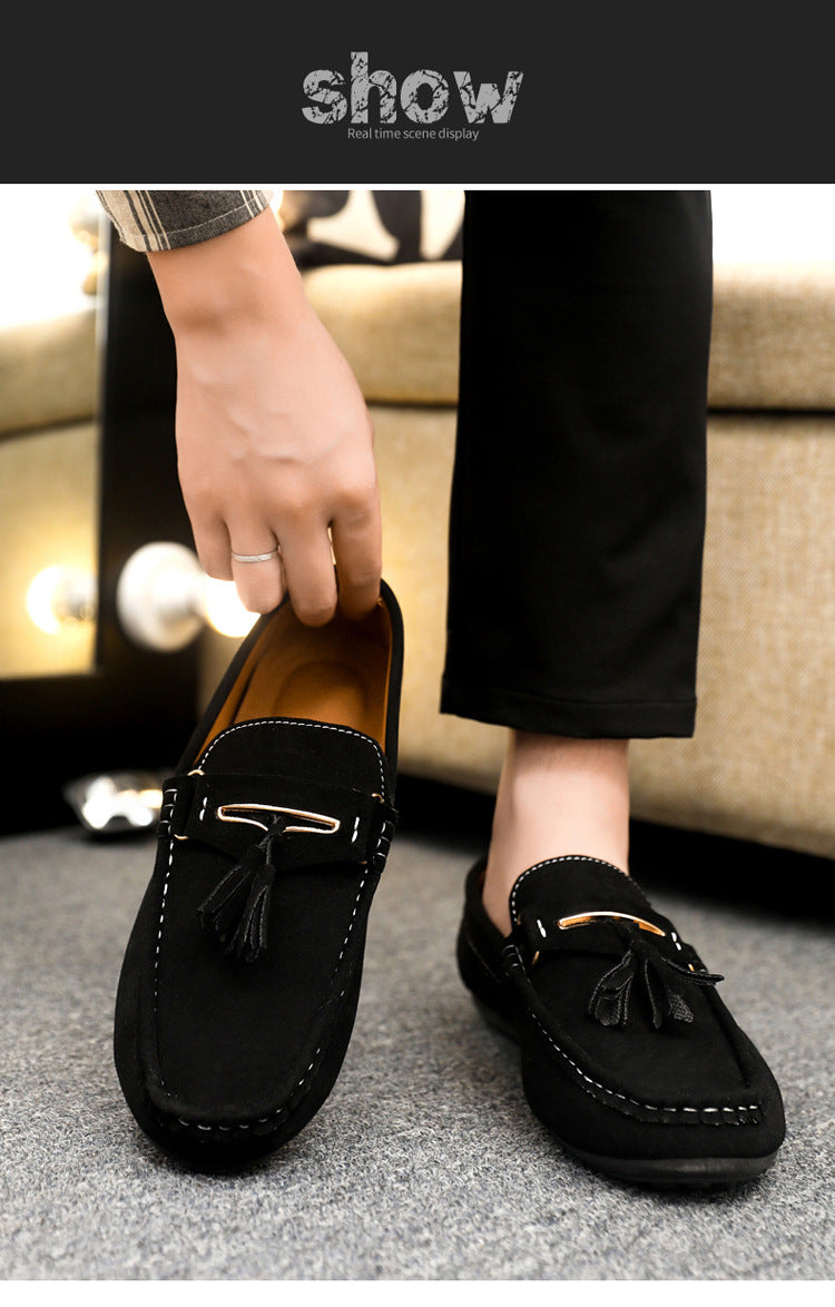 Spring autum social casual shoes trendy shoes beanie shoes men's lazy shoes loafers slip-on men's sh 13
