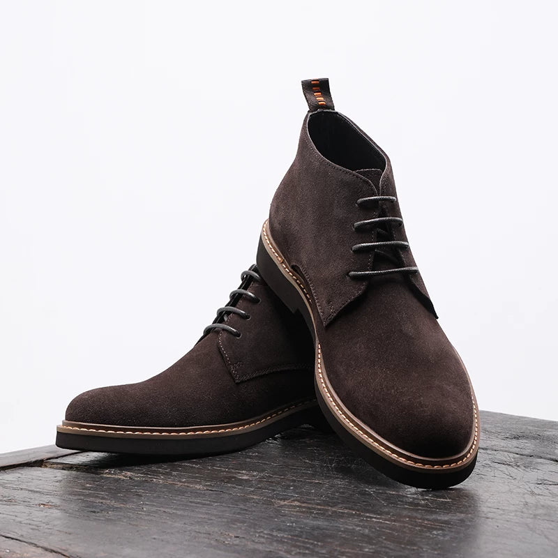 Men's Genuine Leather Martin Boots, British Style, Business
