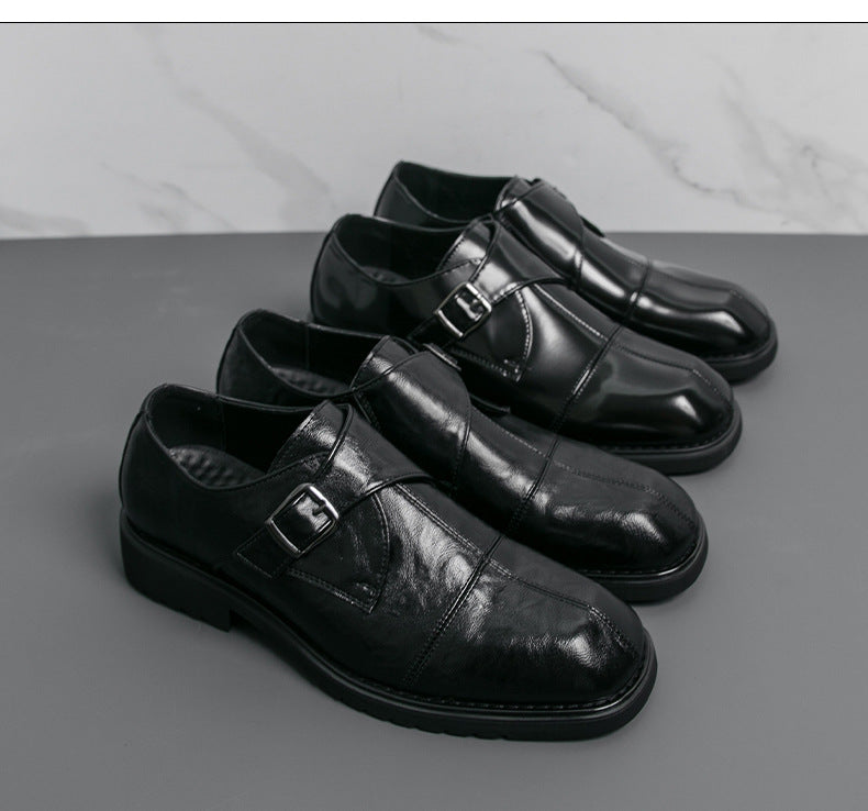 Men's casual leather shoes 2026 new large size export new men's british style loafers trendy men's 4