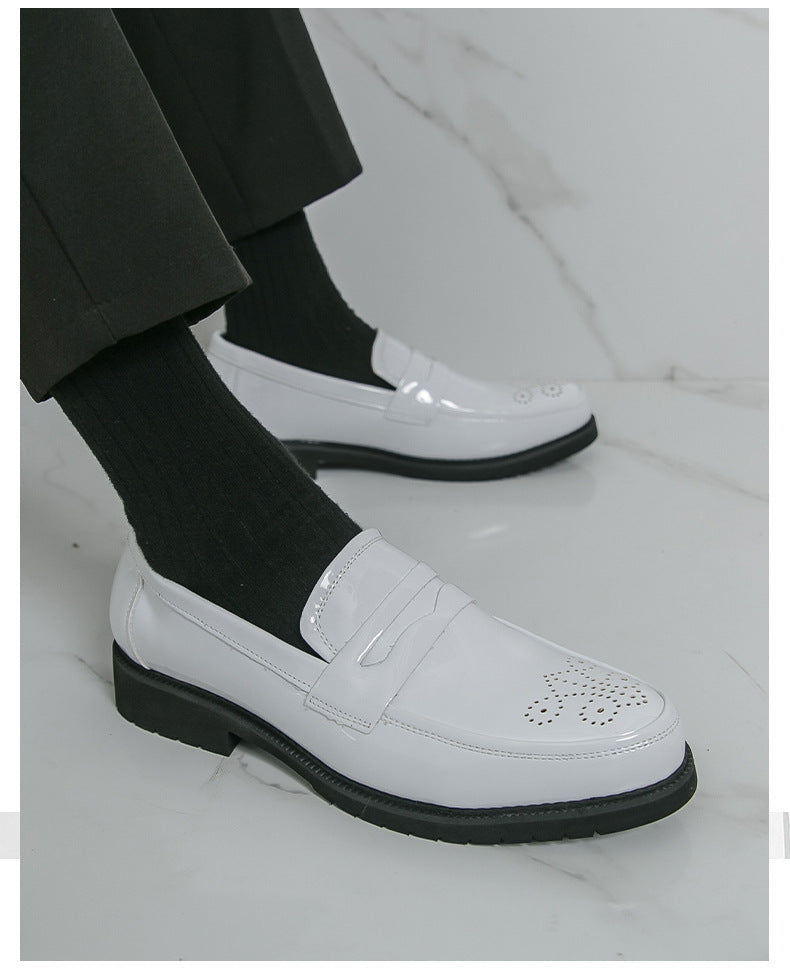 2026 spring new men's casual formal leather shoes business british brogue casual flats wedding shoes 12