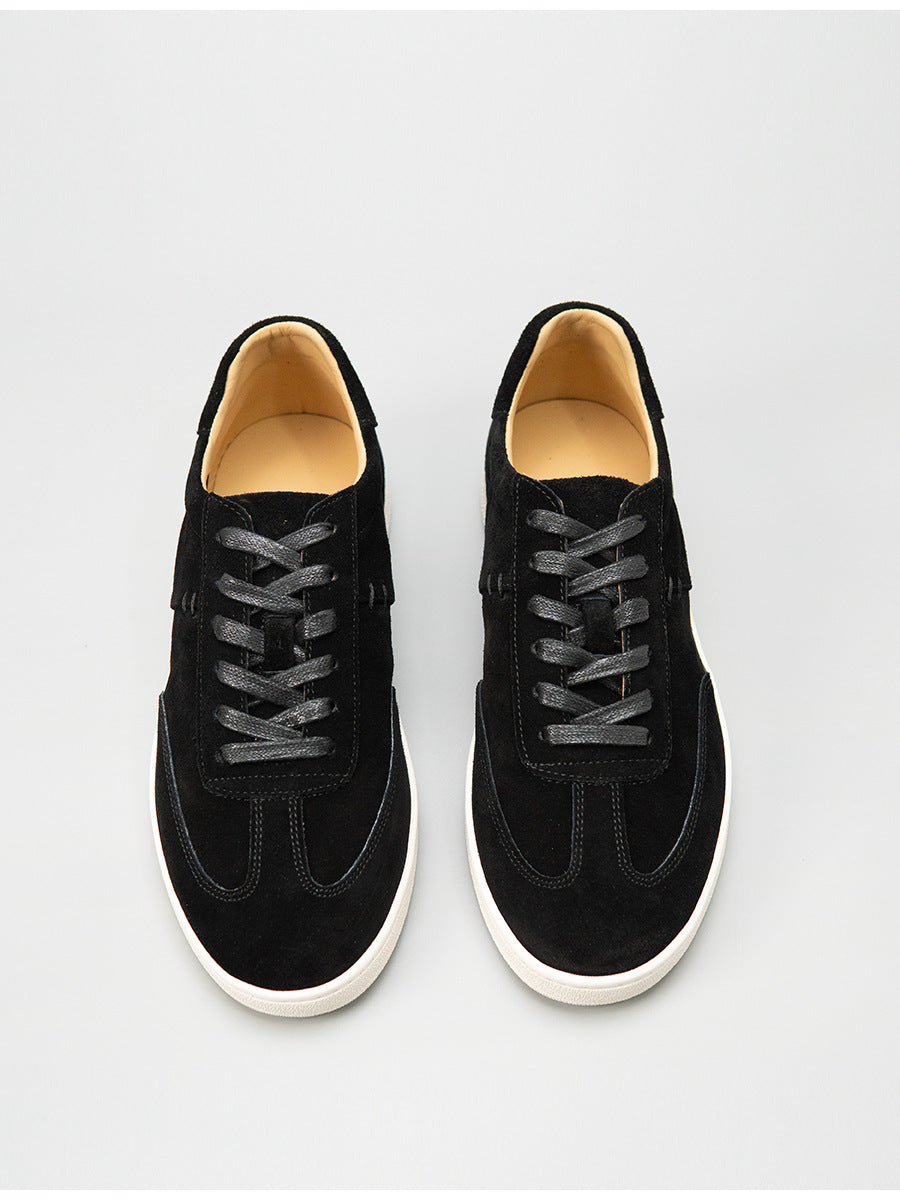 Zhenxian european station summer retro genuine leather guangzhou handmade pure color casual shoes fashiontrendy men's shoes easiest for match sneakers