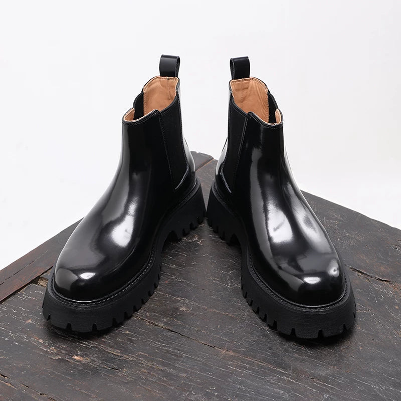 Men's Chelsea Boots, Height Increasing, Thick Sole