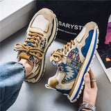 Men's shoes 2026 new spring collection: versatile canvas sneakers with hidden wedge, chunky sole, trendy athletic casual style, and dad shoes