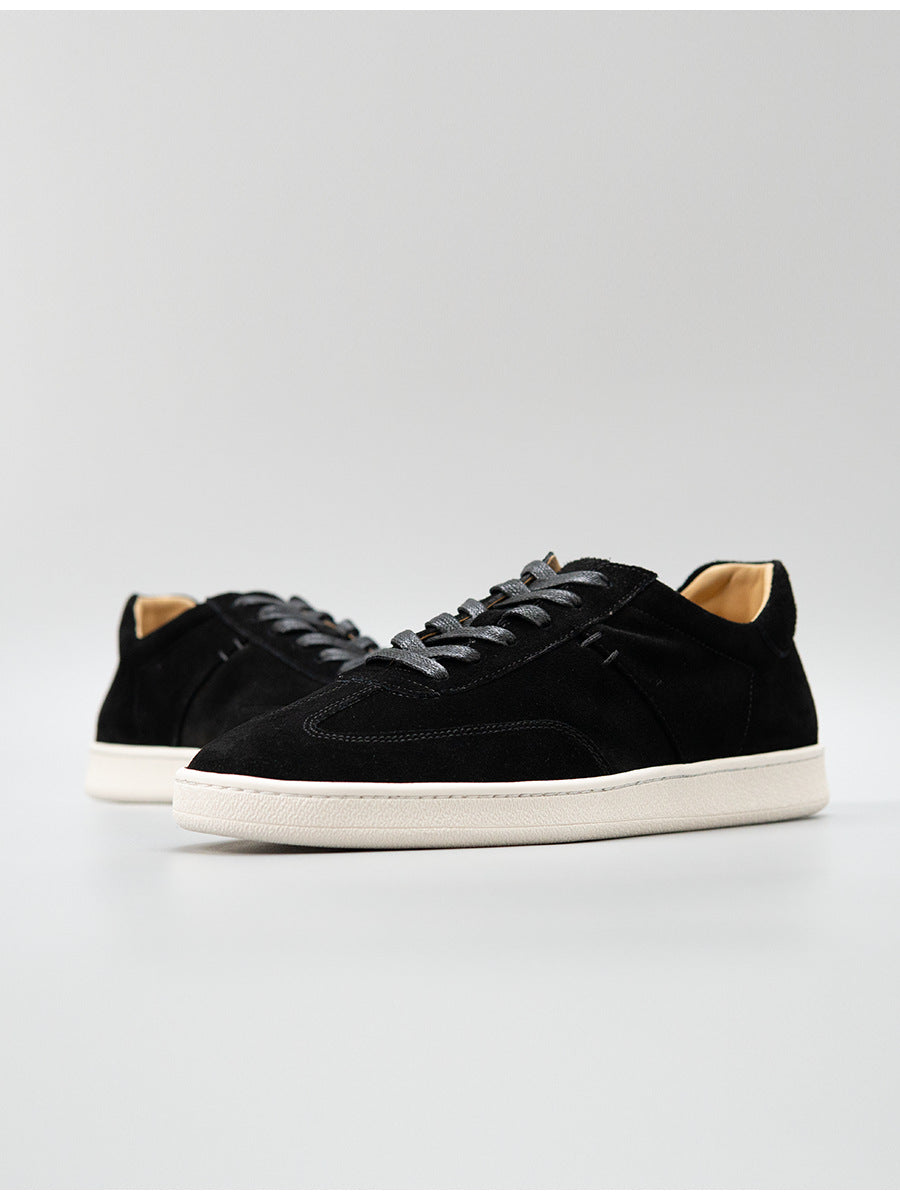 Zhenxian european station summer retro genuine leather guangzhou handmade pure color casual shoes fashiontrendy men's shoes easiest for match sneakers