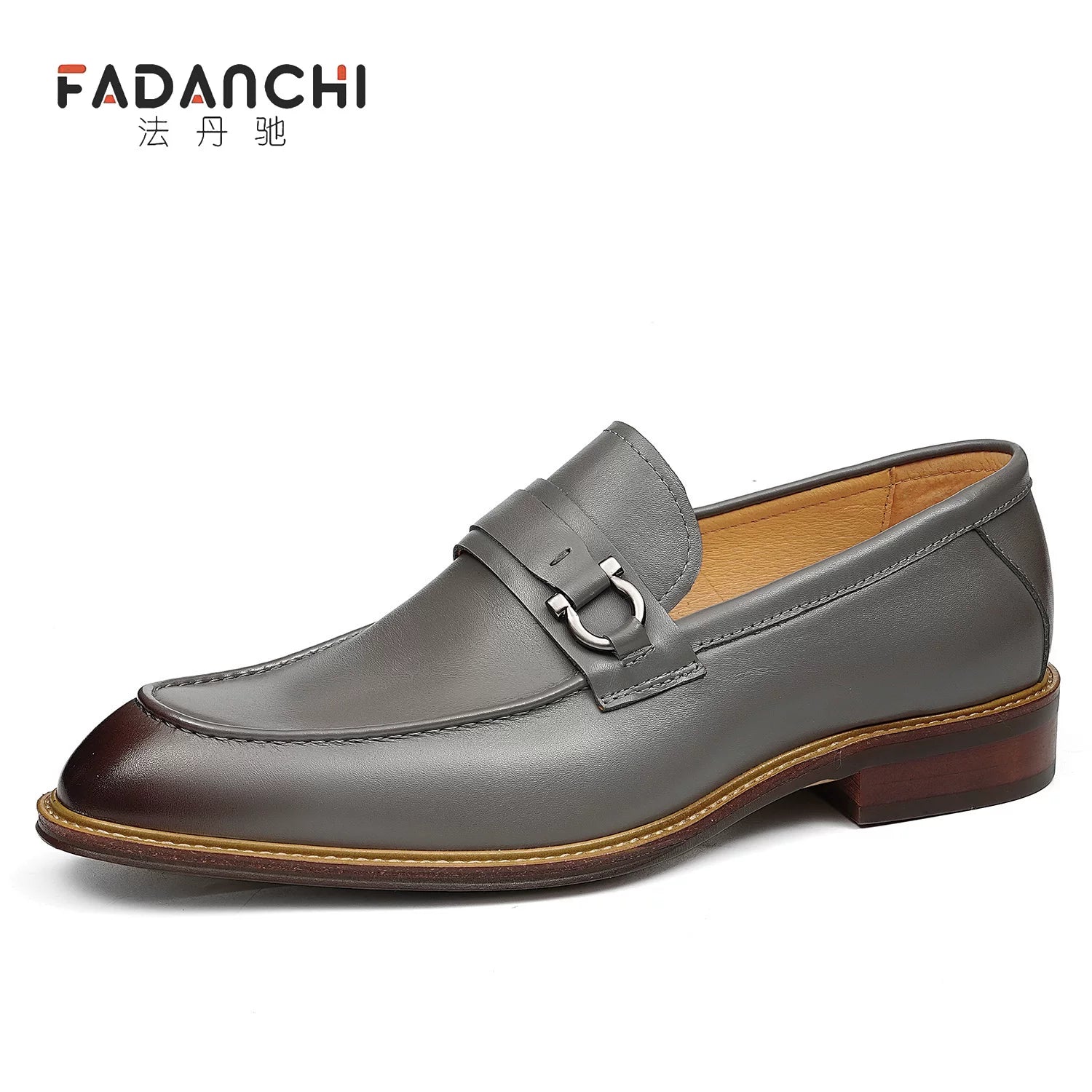 Men's White Genuine Leather Loafers, Breathable, Slip-On