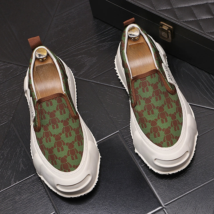 Loafers, men's fashion slip-ons, slip-ons, casual shoes, thick-sole, heightened, breathable, summer men's shoes, men's single shoes