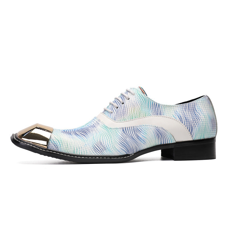 Men's Shoes 2023 Summer New Korean Style Casual Leather Shoes Soft Sole Cowhide Trendy Brand British Business Formal Fashion Shoes