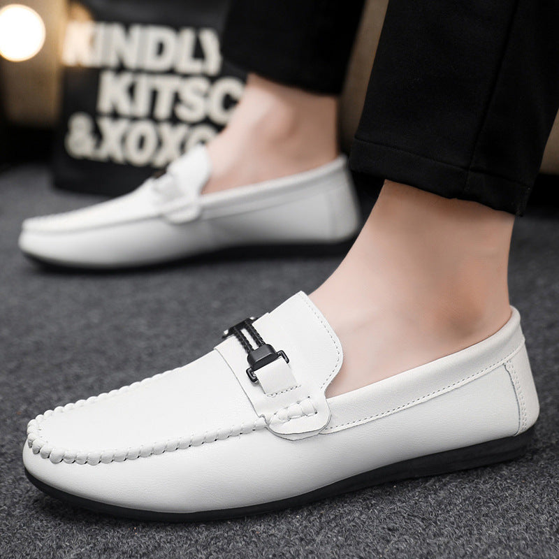 Spring summer social guy casual shoes trendy shoes bean shoes men's lazy shoes slip-on men's shoes e 5