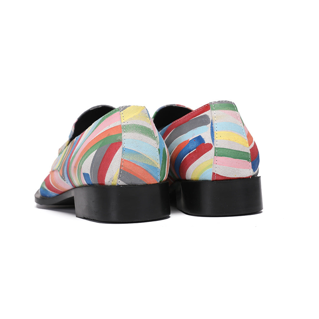Men's Leather Shoes – Platform, Retro