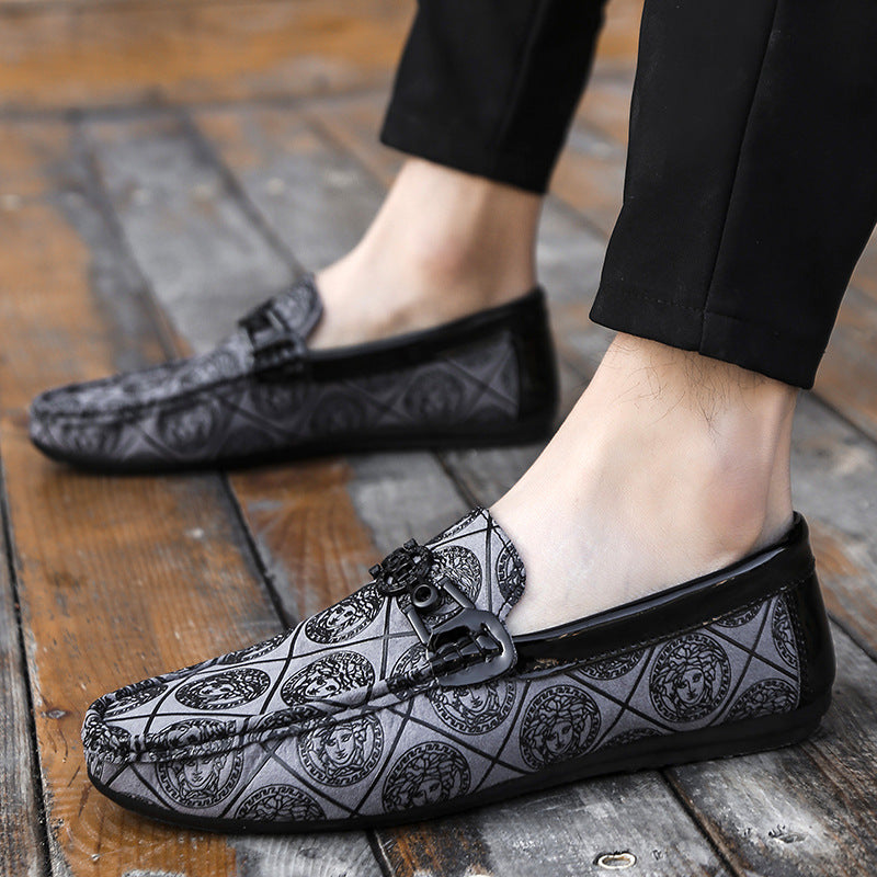 European station men's loafers 2024 summer new arrivals - men's low-top versatile casual shoes - cro