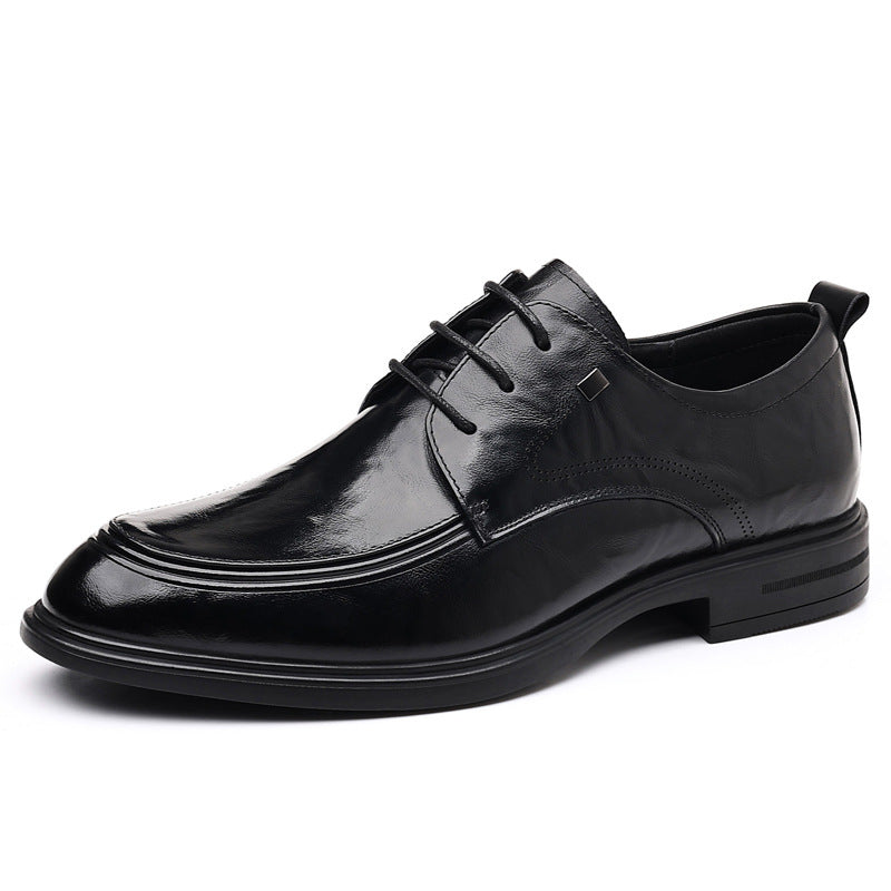 New arrival business leather shoes for men, made of first-layer cowhide, pointed toe, formal leather 5