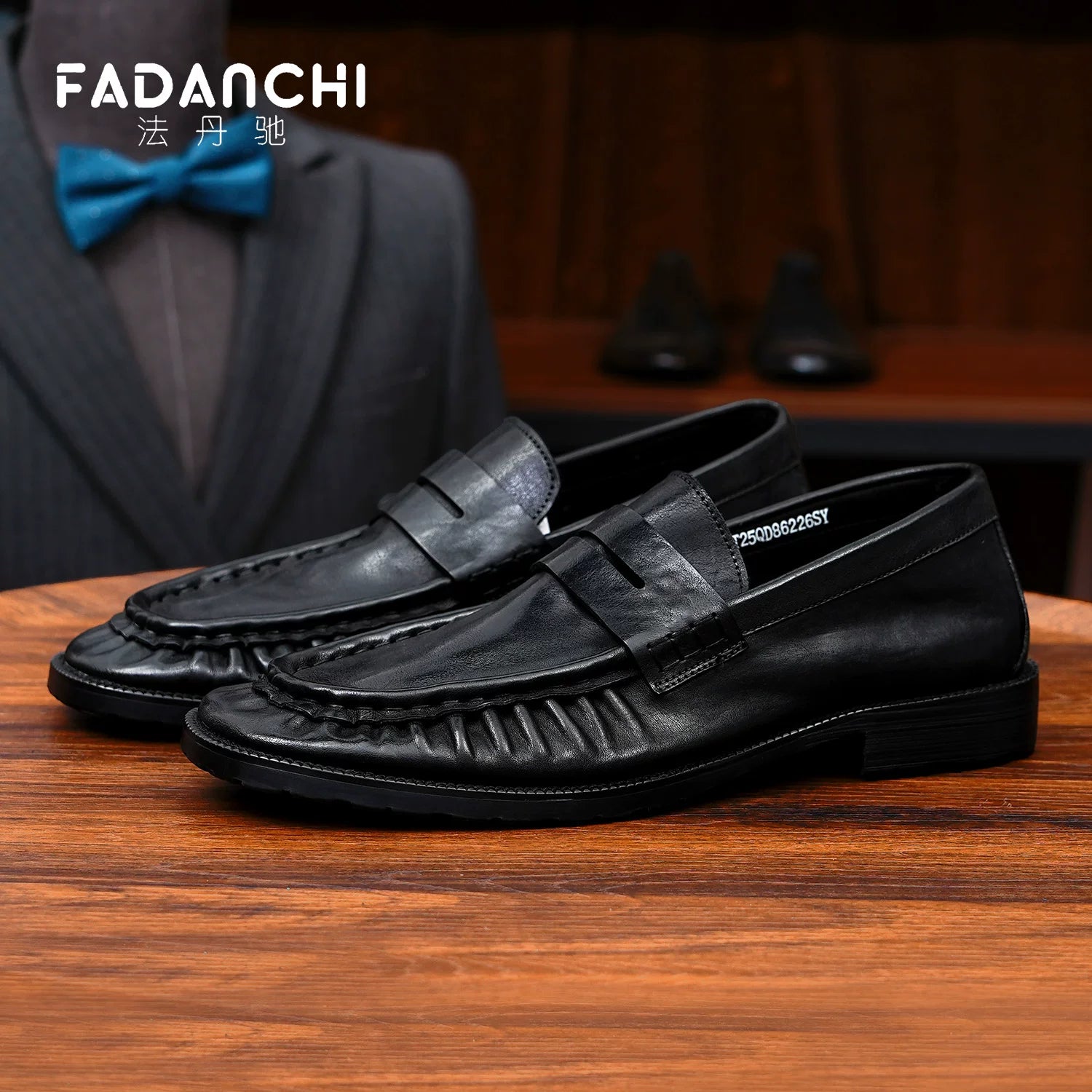Men's Genuine Leather Loafers, Breathable, Slip-On