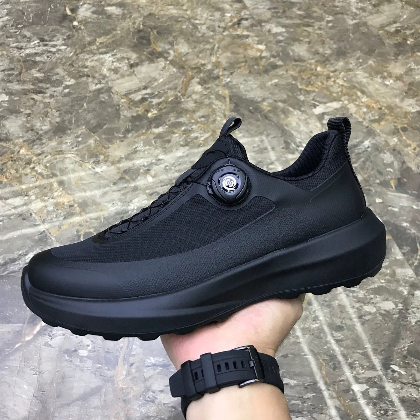 Autumn and winter new cloth men's shoes outdoor sports leisure knob buckle lightweight thick sole 3