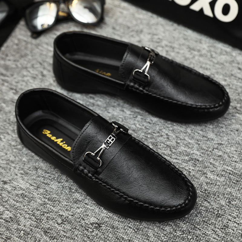 Men's shoes 2024 new summer lazy shoes men's driving loafers tide shoes versatile men's casual shoes Korean version shoes men's