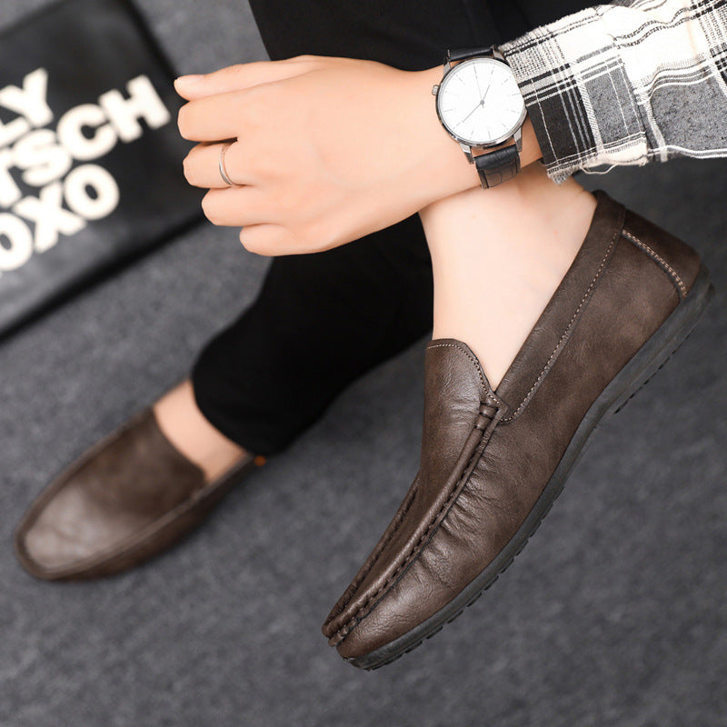 Spring autum social casual shoes trendy shoes beanie shoes men's lazy shoes loafers slip-on men's sh 3