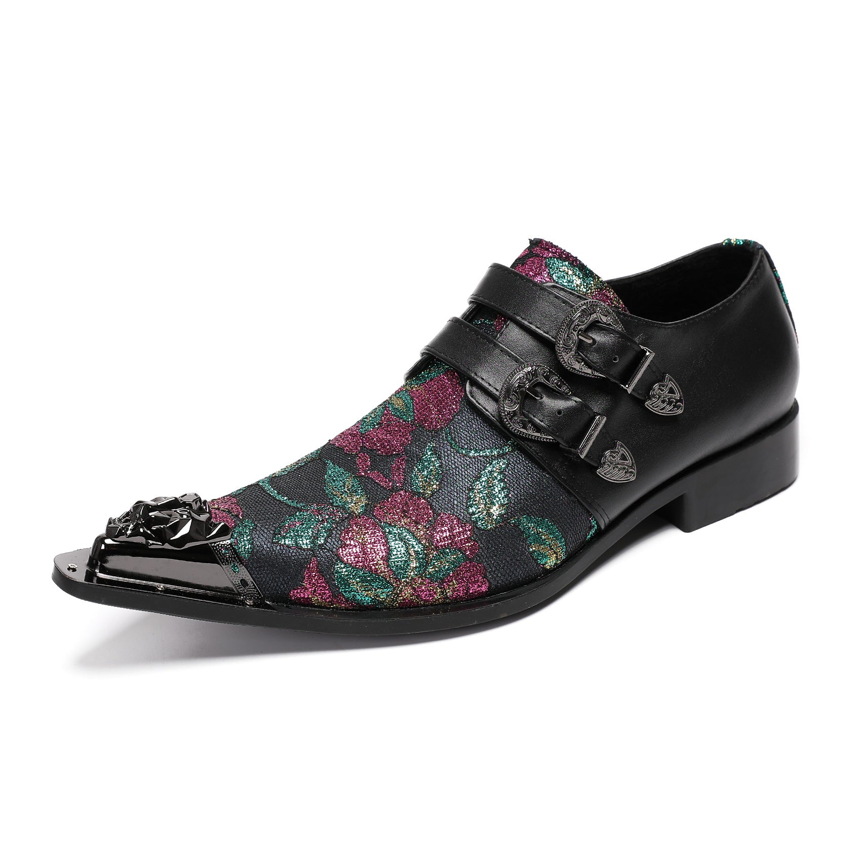 Foreign Trade 2024 Autumn Men's Business Leather Shoes Dress Wedding Groom Leather Large Size Groom Derby Shoes