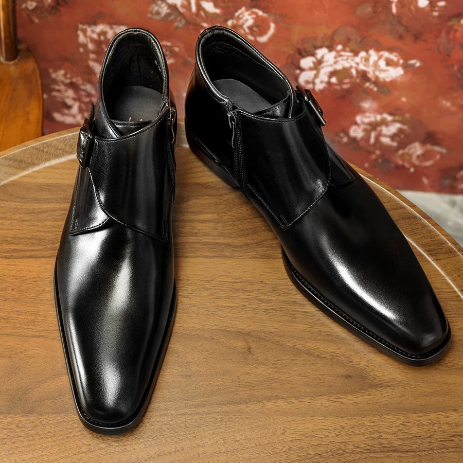 Men's Genuine Leather Martin Boots, Business, Formal