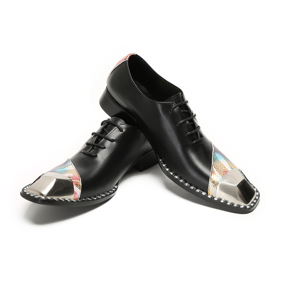 Men's Leather Oxford Formal Shoes – Pointed Toe, Business – Style 27