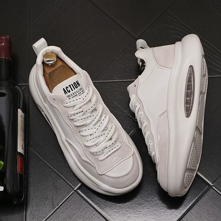 Men's Breathable Mesh Cut-Out Air-Cushion Lightweight Dad Sneakers Athletic Casual Summer