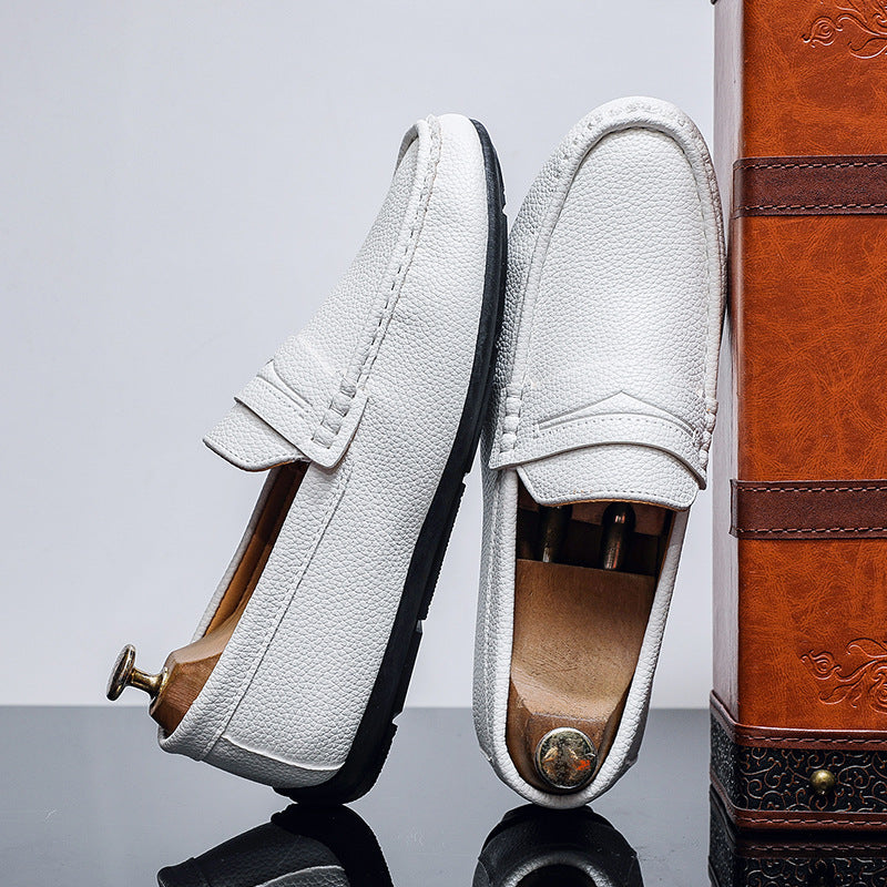 Men's Casual Leather Loafers - Soft Sole, Fashionable Design 5