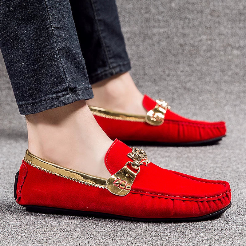 Men's Genuine Leather Loafers, Suede