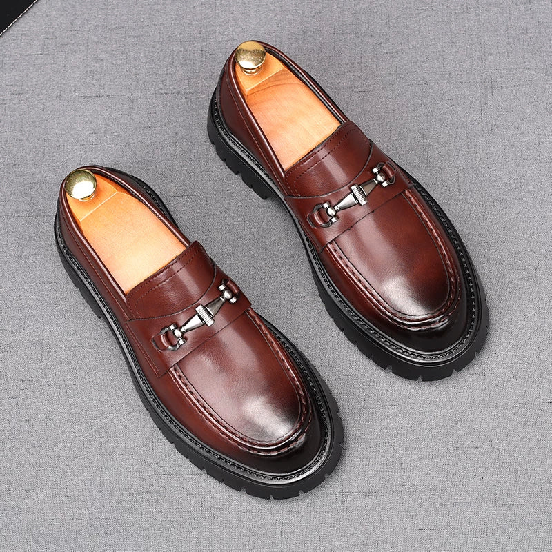 Men's Loafers, Height Increasing, Thick Sole