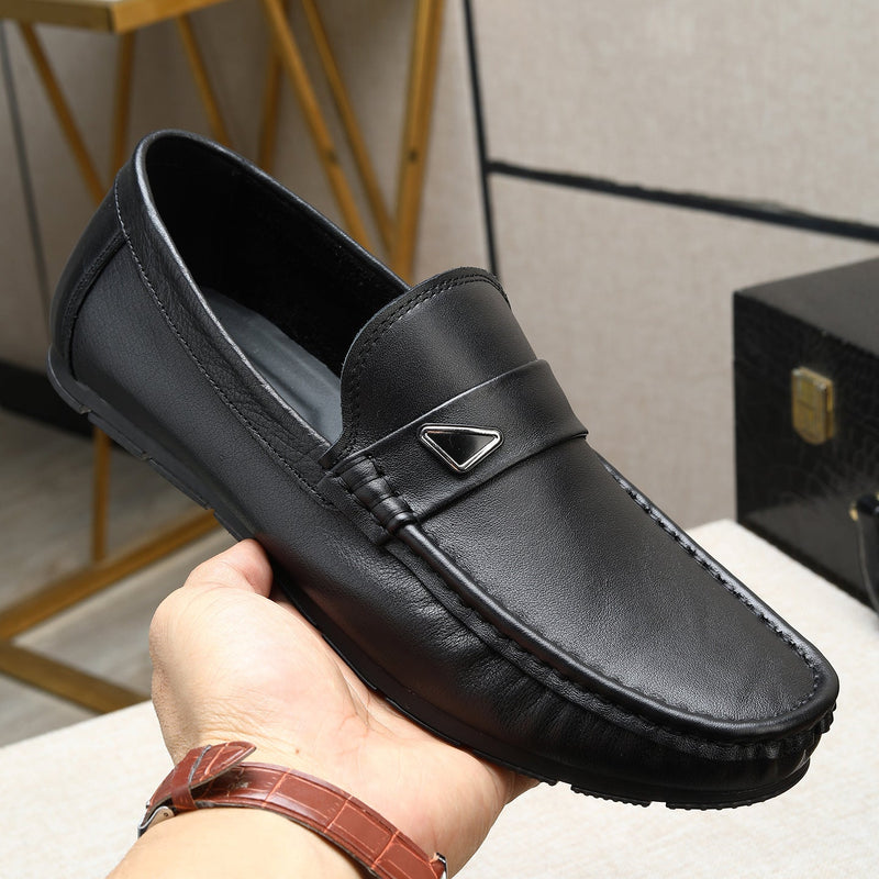 Soft and breathable single-layer cowhide loafers, new for spring/summer 2026. slip-on, comfortable m