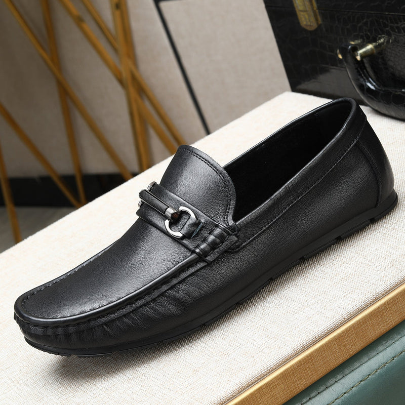 Value-for-money, ultra-soft, single-layer cowhide moccasins – new 2026 spring/summer collection. sli