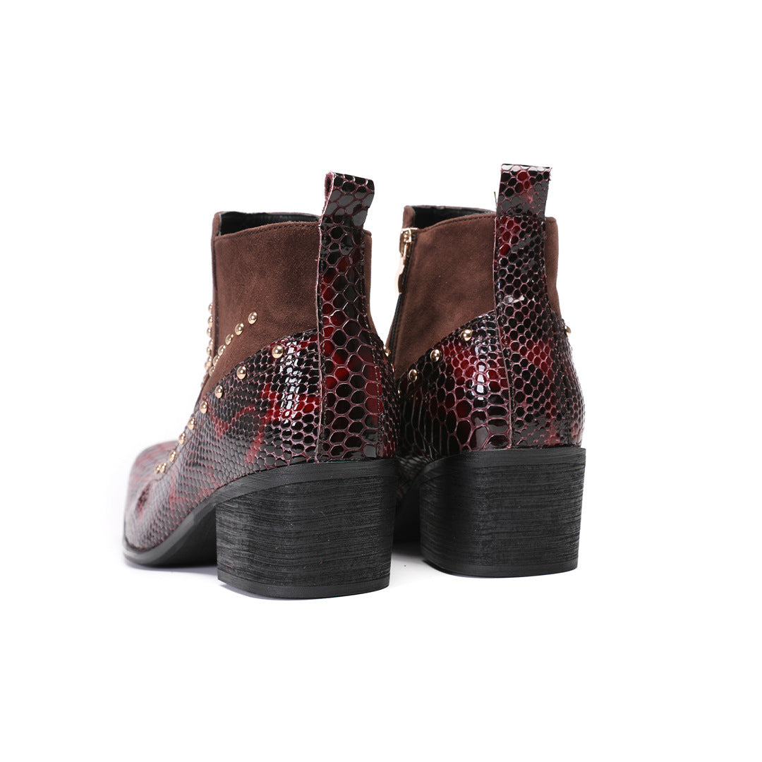 Men's Leather Chelsea Boots – British Style, Thick Sole