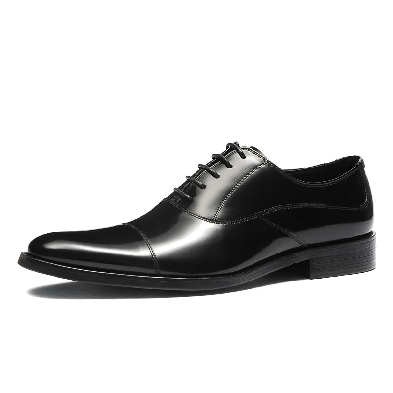 Men's Genuine Leather Oxford Shoes, British Style, Business